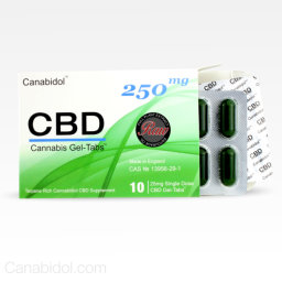 Canabidol CBD Gel-Tabs 250mg Raw